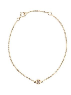 NWT Marrin Costello Soleil Bracelet 14K Gold White Topaz Curateur Dainty New